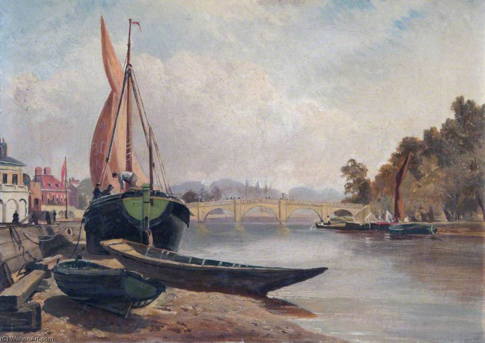 Wikioo.org - The Encyclopedia of Fine Arts - Painting, Artwork by George Hilditch - Richmond, Surrey