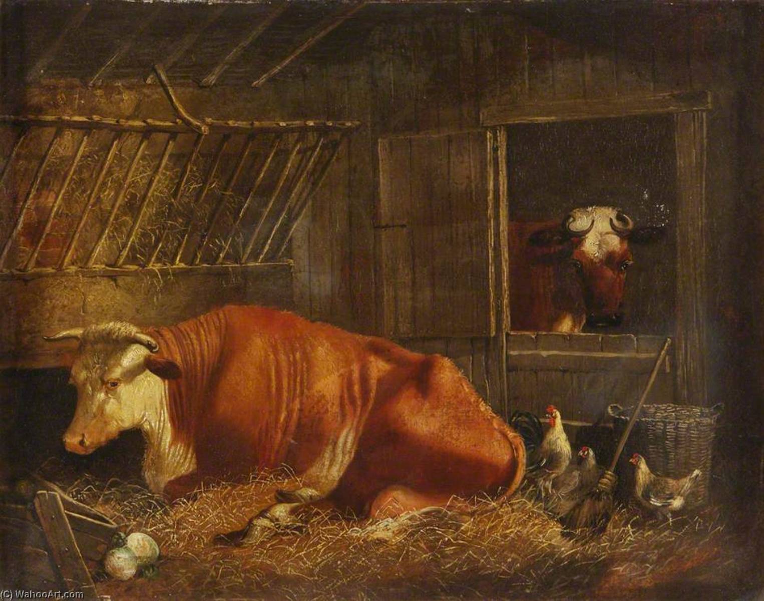 Wikioo.org - The Encyclopedia of Fine Arts - Painting, Artwork by Edmund Ward Gill - Hereford Cow