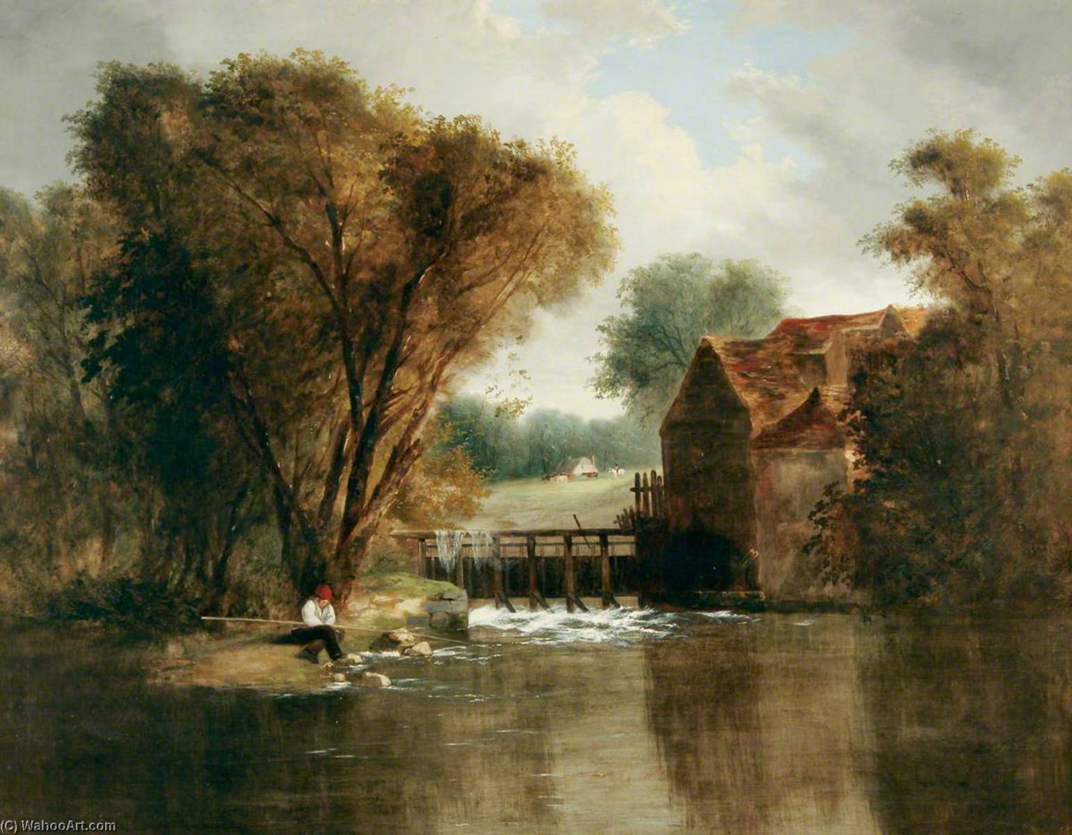 Wikioo.org - The Encyclopedia of Fine Arts - Painting, Artwork by Alfred Priest - Iffley Mill, Oxford