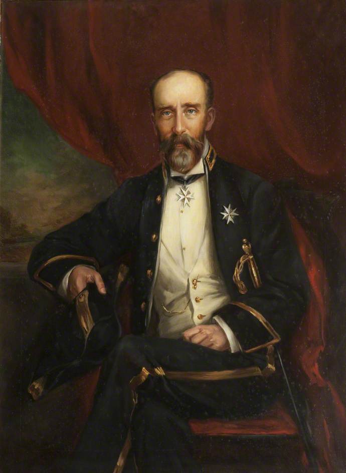 Wikioo.org - The Encyclopedia of Fine Arts - Painting, Artwork by Alfred Priest - John Senhouse Goldie Taubman (1838–1898), Speaker of the House of Keys (1867–1898)