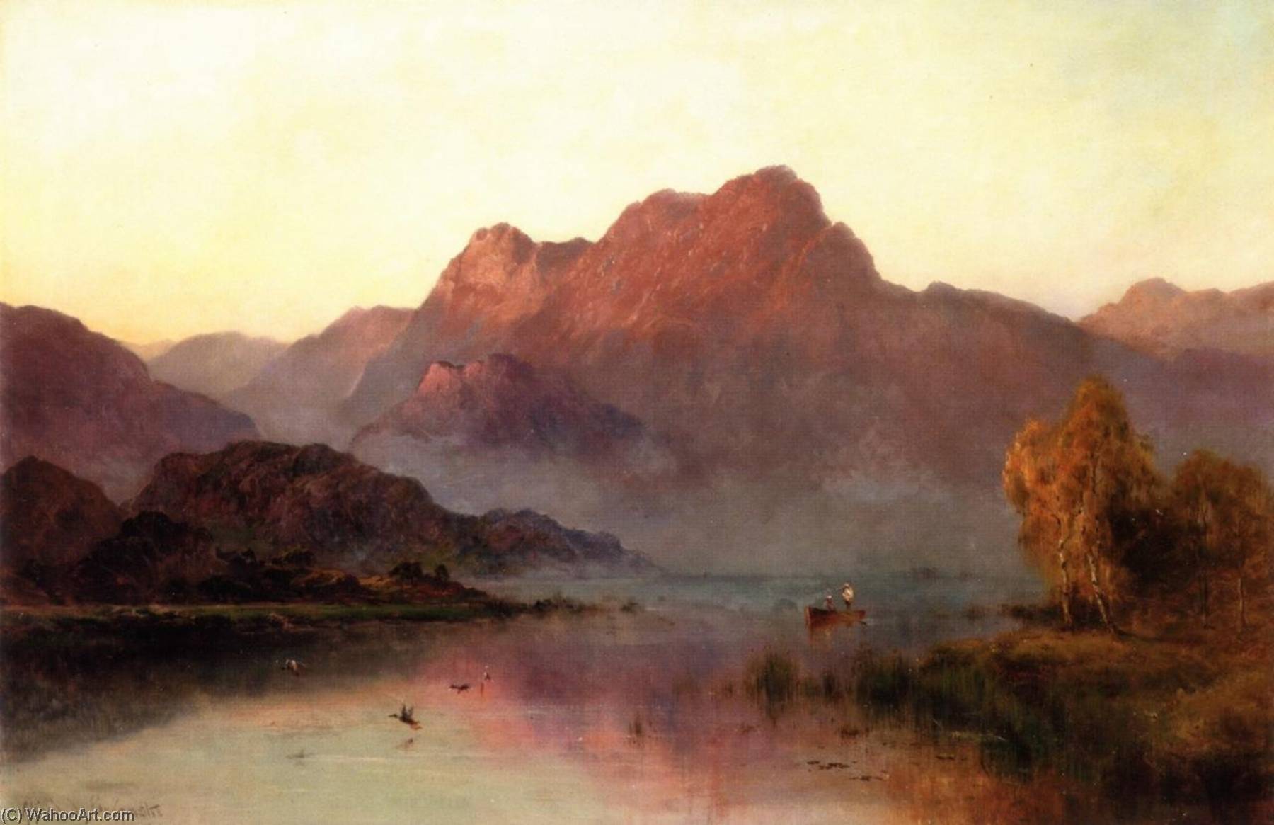 Wikioo.org - The Encyclopedia of Fine Arts - Painting, Artwork by Alfred De Breanski Senior - Evening Mists