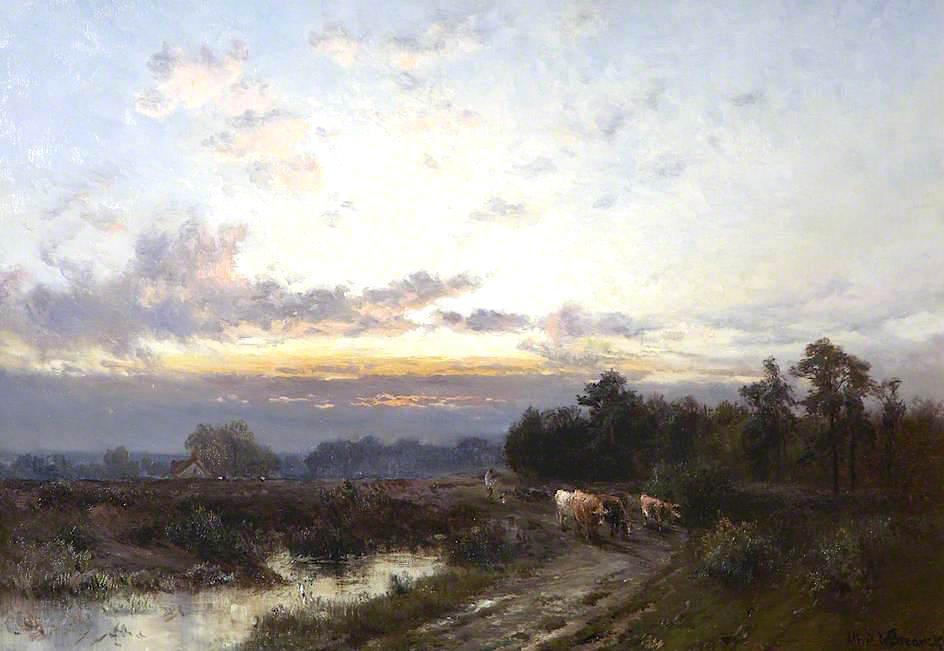 Wikioo.org - The Encyclopedia of Fine Arts - Painting, Artwork by Alfred De Breanski Senior - Hayes Common, Kent