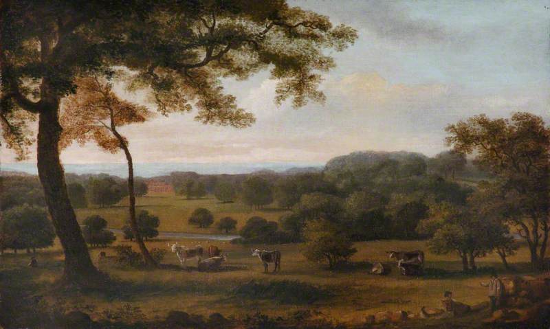 Wikioo.org - The Encyclopedia of Fine Arts - Painting, Artwork by Richard Bankes Harraden - View of Wimpole