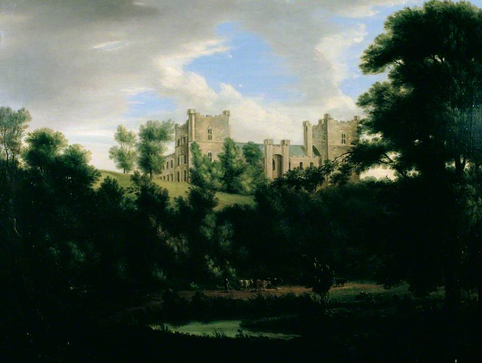 Wikioo.org - The Encyclopedia of Fine Arts - Painting, Artwork by Richard Bankes Harraden - Lumley Castle, County Durham