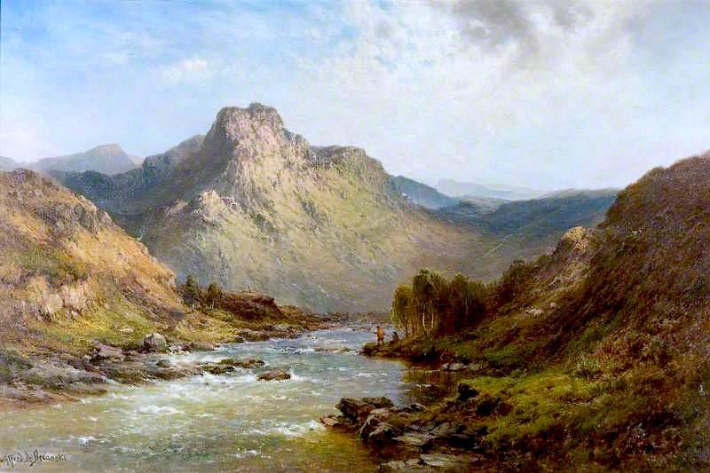Wikioo.org - The Encyclopedia of Fine Arts - Painting, Artwork by Alfred De Breanski Senior - Glengarry, Scottish Highlands