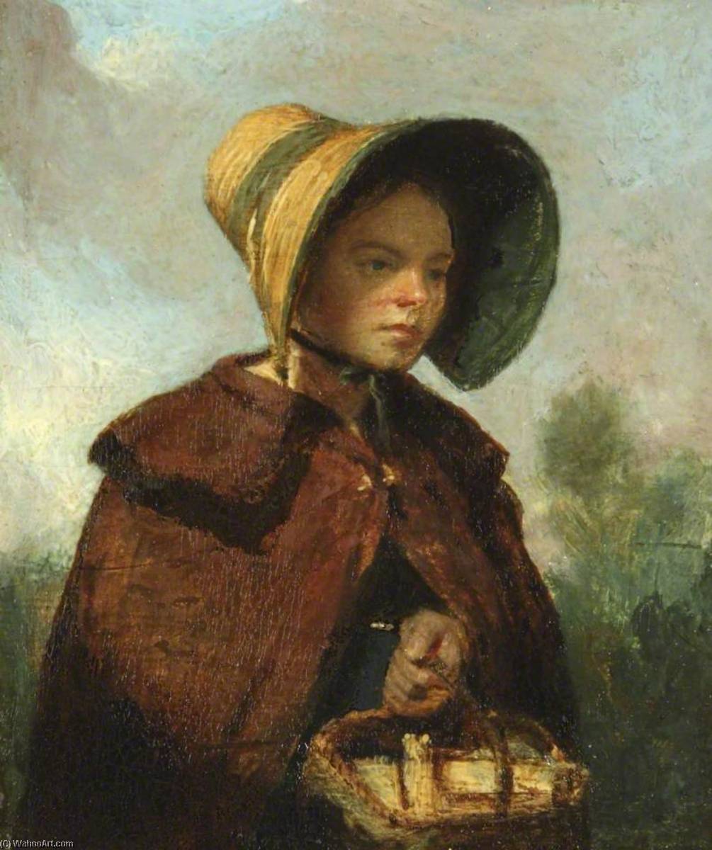 Wikioo.org - The Encyclopedia of Fine Arts - Painting, Artwork by Alexander Mosses - Cottage Girl