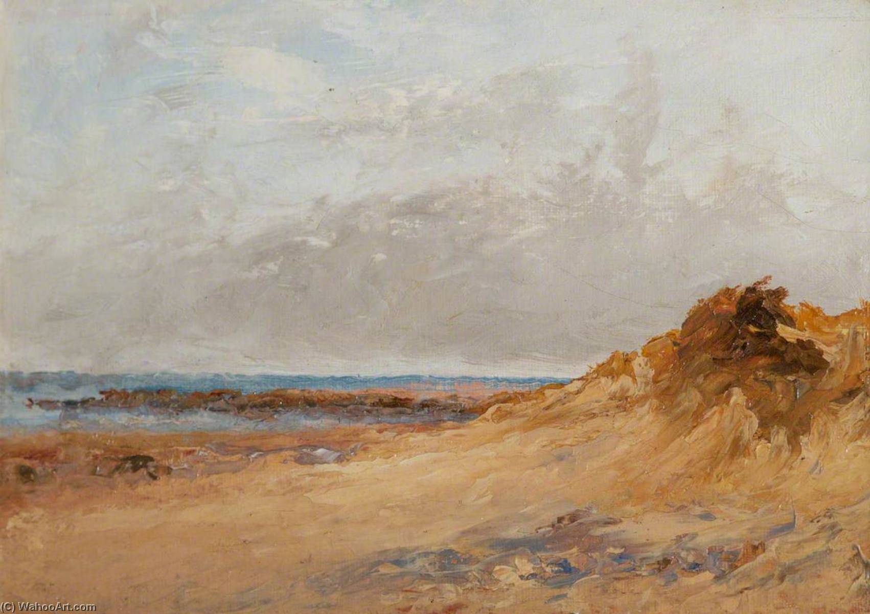 Wikioo.org - The Encyclopedia of Fine Arts - Painting, Artwork by Robert Jones - Sand Hills, Conwy