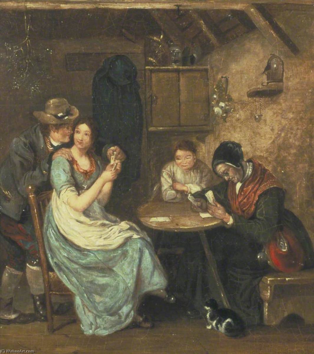 Wikioo.org - The Encyclopedia of Fine Arts - Painting, Artwork by John Burnet - The Card Players