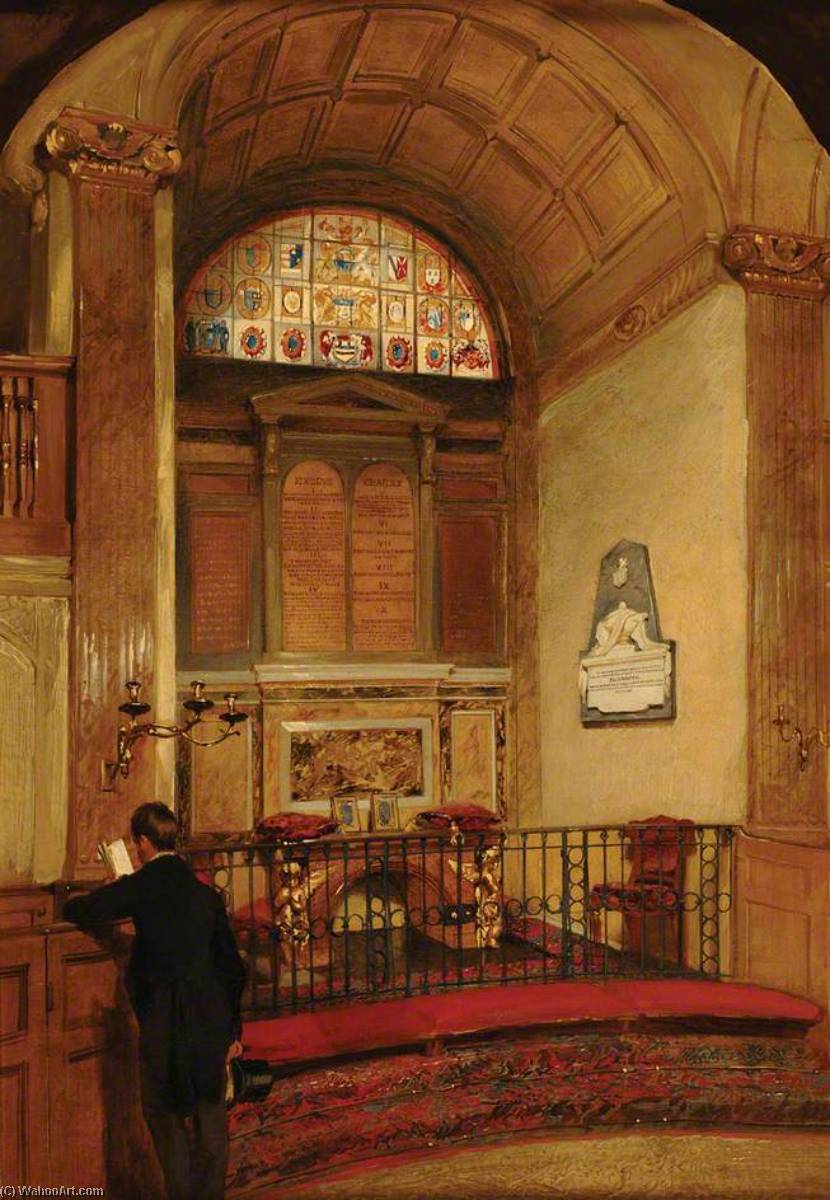 Wikioo.org - The Encyclopedia of Fine Arts - Painting, Artwork by Daniel Pasmore I - Interior of St Martin Outwich, London