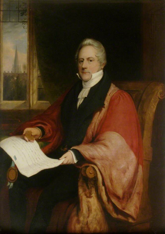 Wikioo.org - The Encyclopedia of Fine Arts - Painting, Artwork by John Bridges - Dr Philip Bliss, Principal of St Mary's Hall (1848–1857)