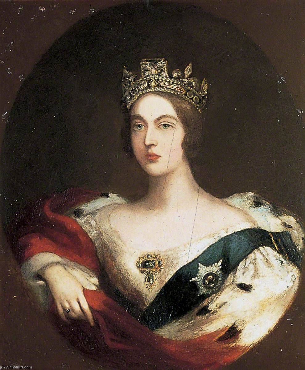Wikioo.org - The Encyclopedia of Fine Arts - Painting, Artwork by Edmund Thomas Parris - Queen Victoria (1819–1901)
