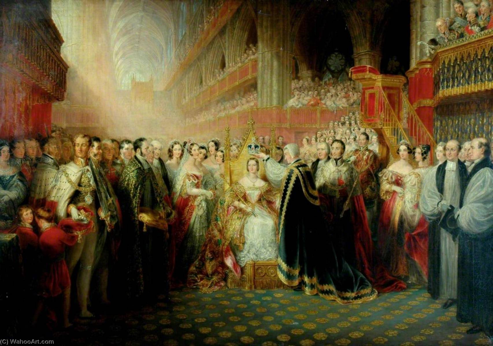Wikioo.org - The Encyclopedia of Fine Arts - Painting, Artwork by Edmund Thomas Parris - The Coronation of Queen Victoria