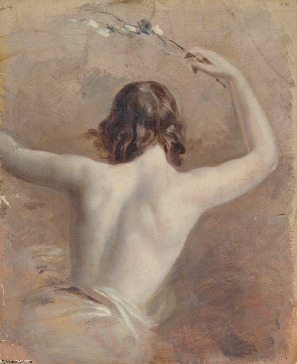 Wikioo.org - The Encyclopedia of Fine Arts - Painting, Artwork by Edmund Thomas Parris - Sketch of Half Length Female Figure