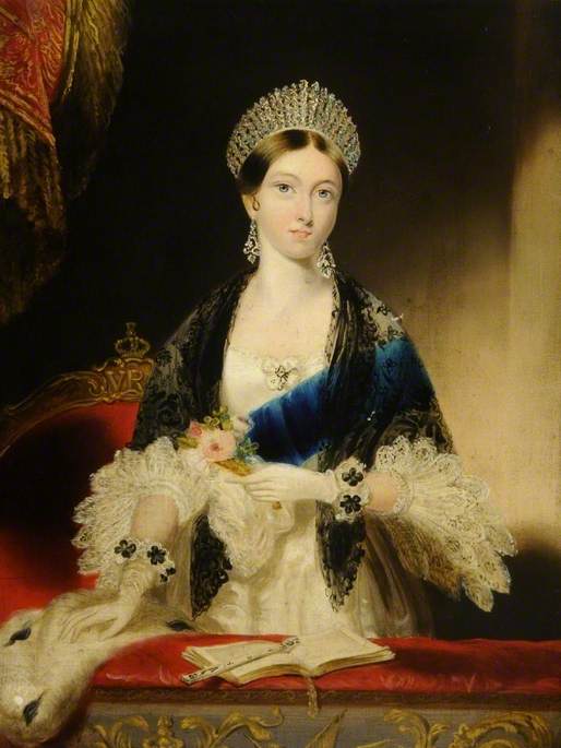 Wikioo.org - The Encyclopedia of Fine Arts - Painting, Artwork by Edmund Thomas Parris - The Young Queen Victoria (1819–1901)