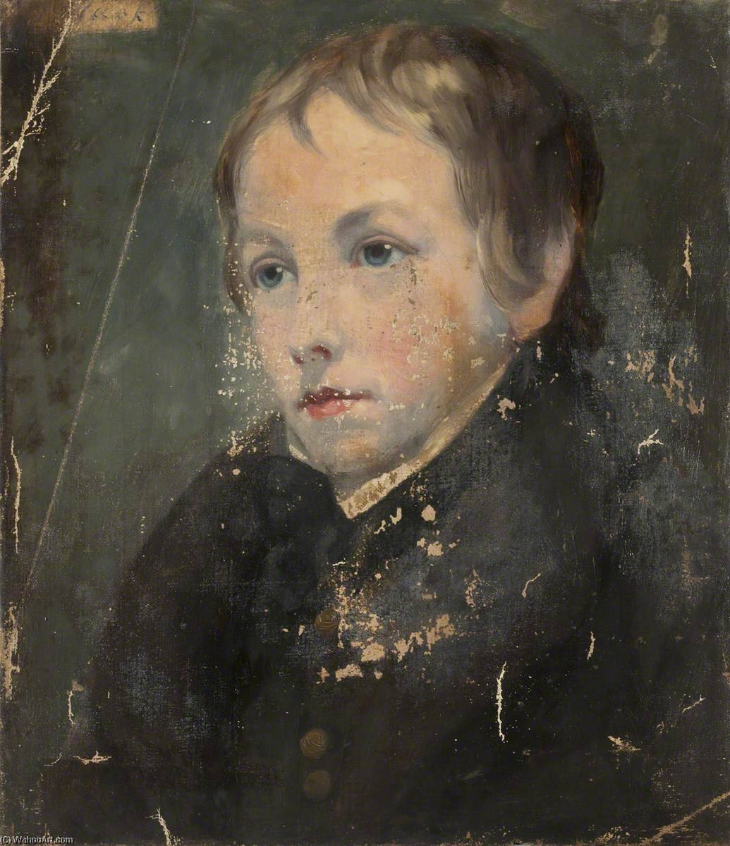 Wikioo.org - The Encyclopedia of Fine Arts - Painting, Artwork by Richard Augustus Clack - Portrait of a Young Man