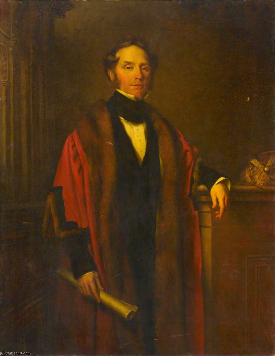 Wikioo.org - The Encyclopedia of Fine Arts - Painting, Artwork by Richard Augustus Clack - William Wills Hooper (1807–1872), Mayor of Exeter (1850–1852)
