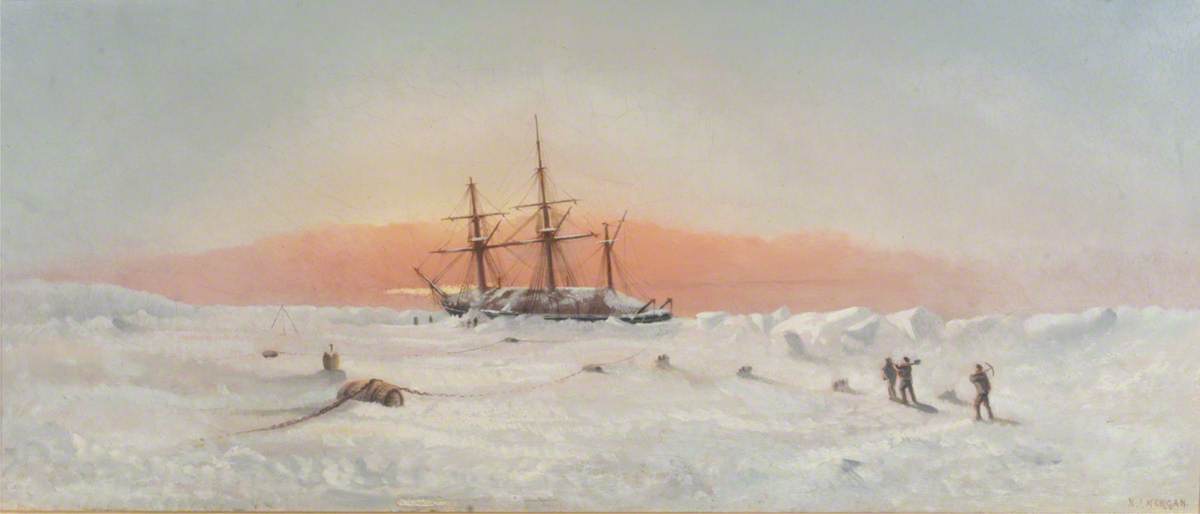 Wikioo.org - The Encyclopedia of Fine Arts - Painting, Artwork by Henry J Morgan - HMS 'Alert', 1875–1876