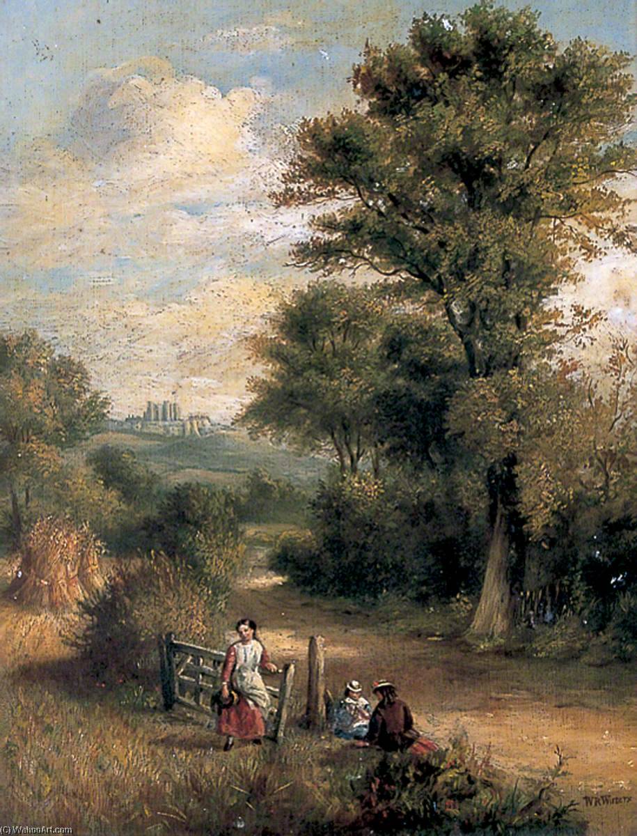 Wikioo.org - The Encyclopedia of Fine Arts - Painting, Artwork by William Richard Waters - Country Road, Dover, Kent