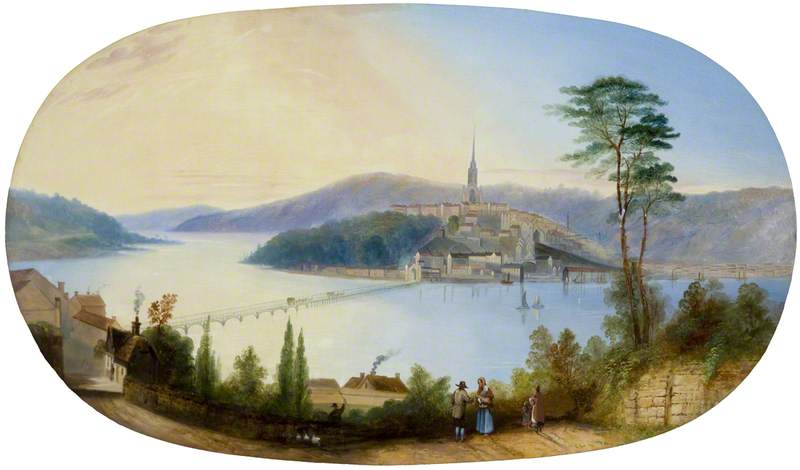 Wikioo.org - The Encyclopedia of Fine Arts - Painting, Artwork by Jennens Bettridge - View of Londonderry