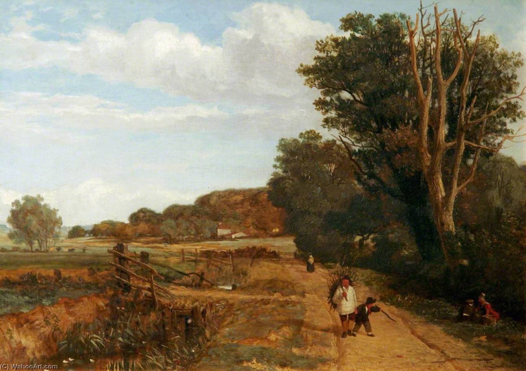 Wikioo.org - The Encyclopedia of Fine Arts - Painting, Artwork by Miles Edmund Cotman - The Whitlingham Road