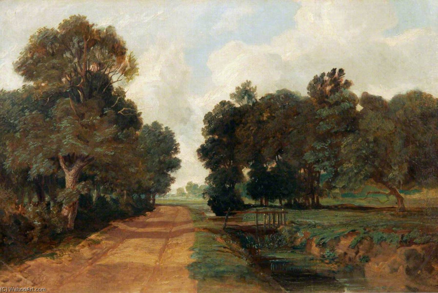 Wikioo.org - The Encyclopedia of Fine Arts - Painting, Artwork by Miles Edmund Cotman - Whitlingham, Norfolk
