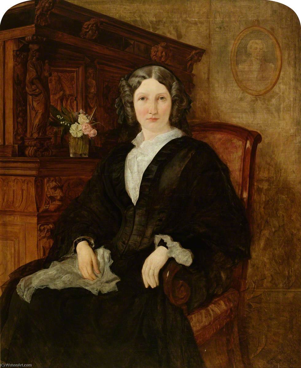Wikioo.org - The Encyclopedia of Fine Arts - Painting, Artwork by Eyre Crowe - Mrs Eugenie Maria Wynne, née Crowe (1827–1899)