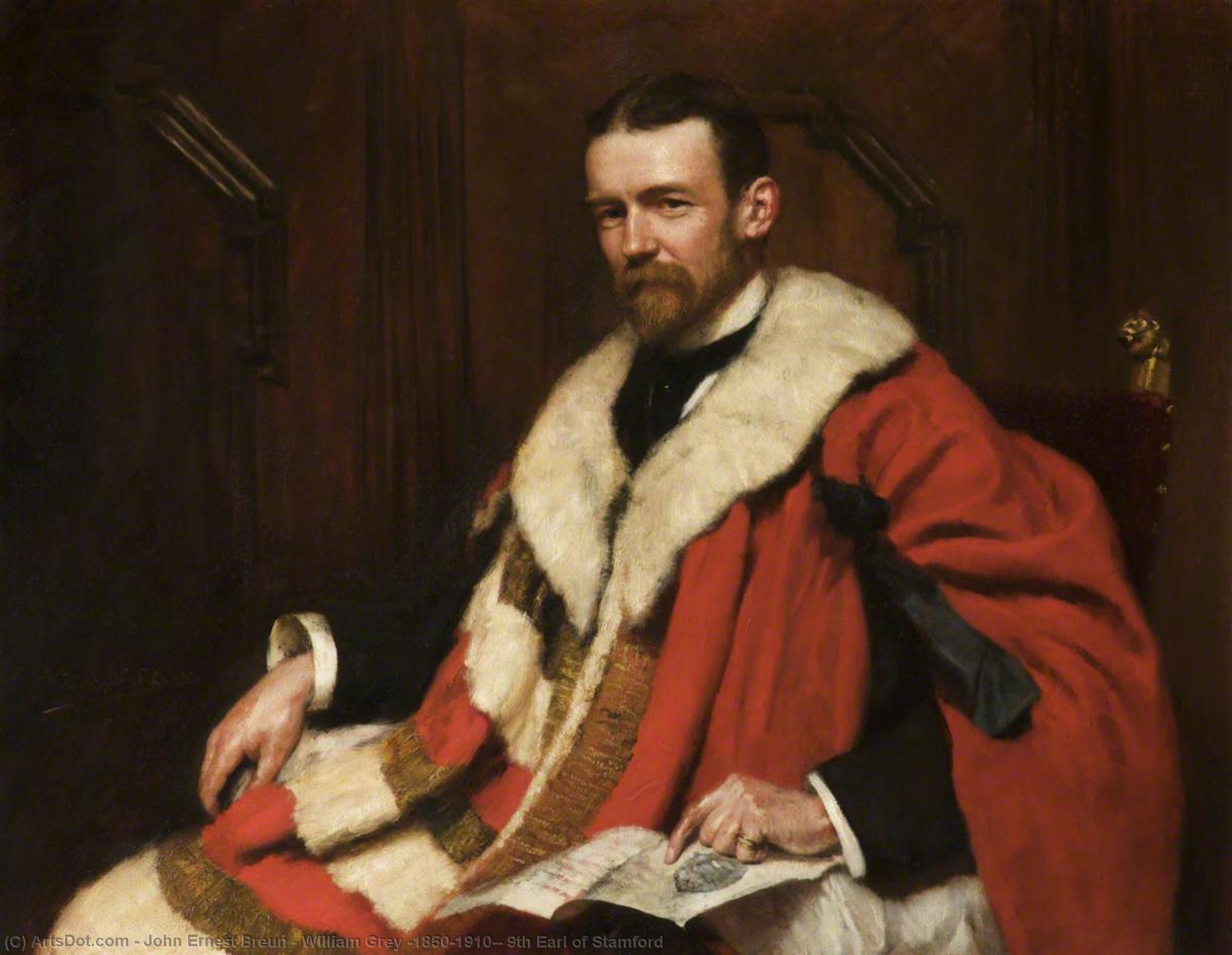 Wikioo.org - The Encyclopedia of Fine Arts - Painting, Artwork by John Ernest Breun - William Grey (1850–1910), 9th Earl of Stamford
