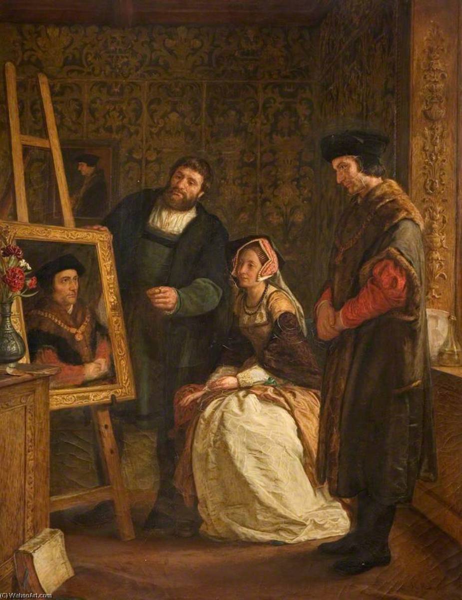 Wikioo.org - The Encyclopedia of Fine Arts - Painting, Artwork by John Evans Hodgson - Holbein's Studio