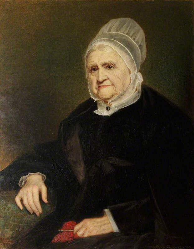 Wikioo.org - The Encyclopedia of Fine Arts - Painting, Artwork by Jerry Barrett - Ann Fell (1783–1871), Mrs William Miller Christy, in Quaker Dress