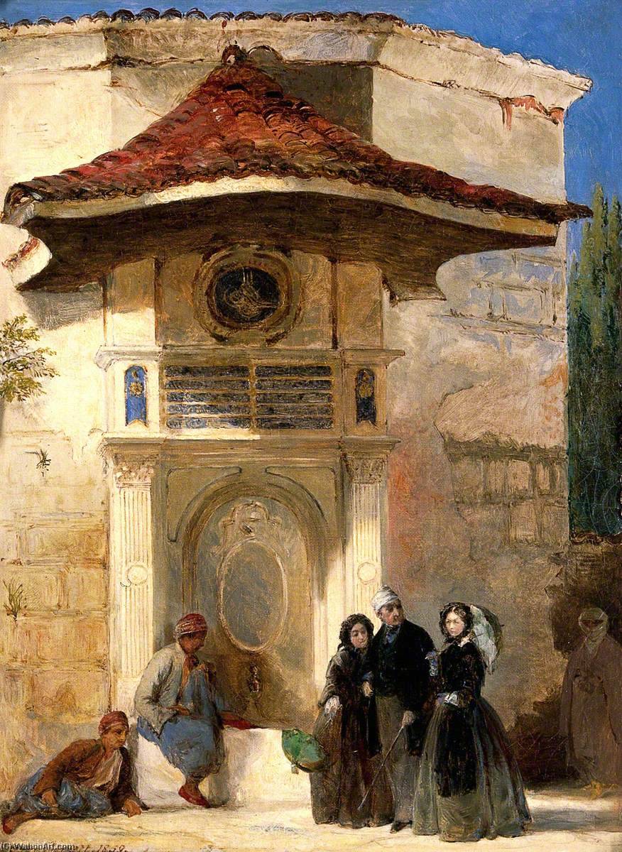 Wikioo.org - The Encyclopedia of Fine Arts - Painting, Artwork by Jerry Barrett - Florence Nightingale with Charles Holte Bracebridge and Selina Bracebridge in a Turkish Street