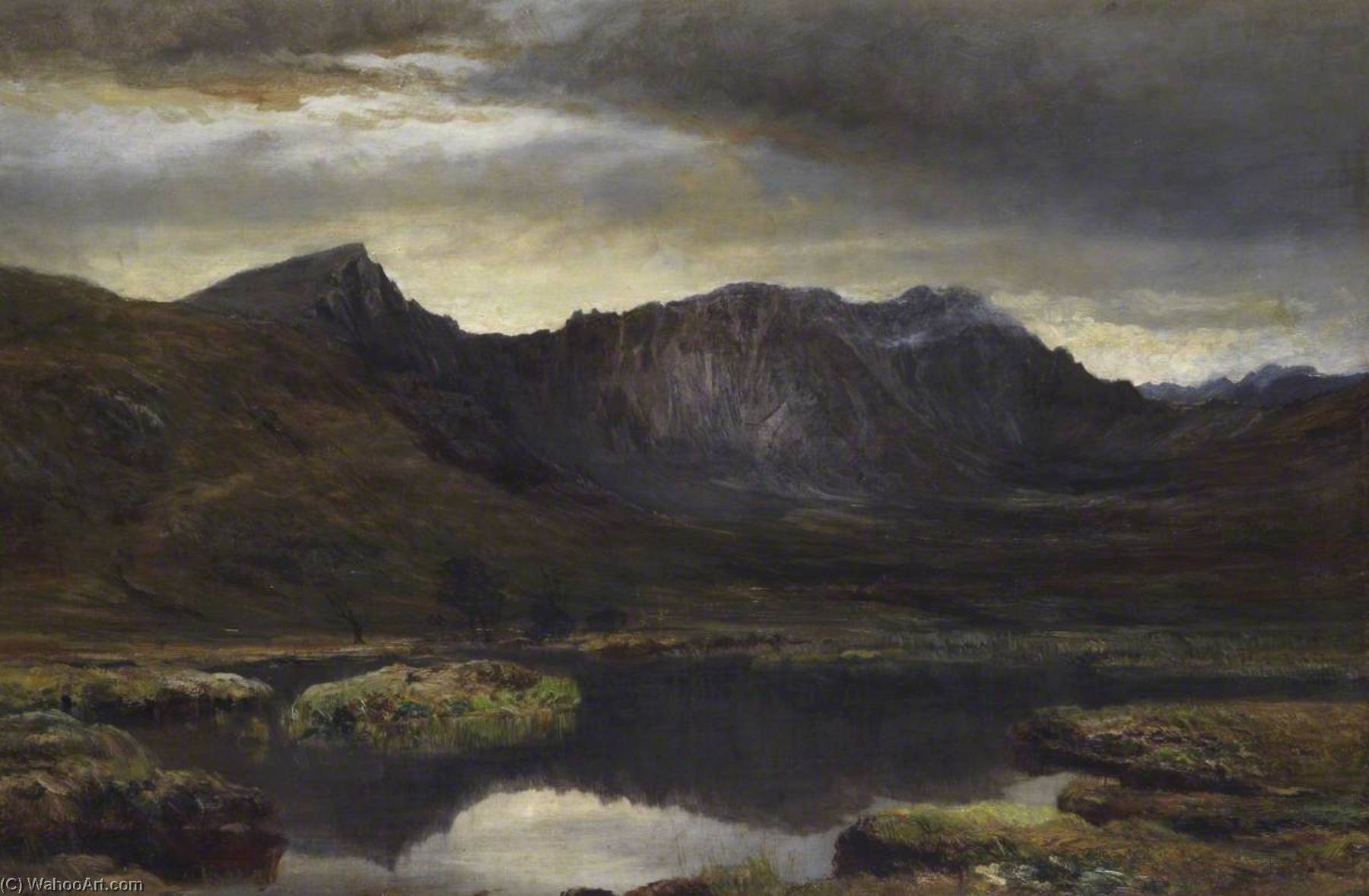 Wikioo.org - The Encyclopedia of Fine Arts - Painting, Artwork by James Docharty - A Mountain Tarn