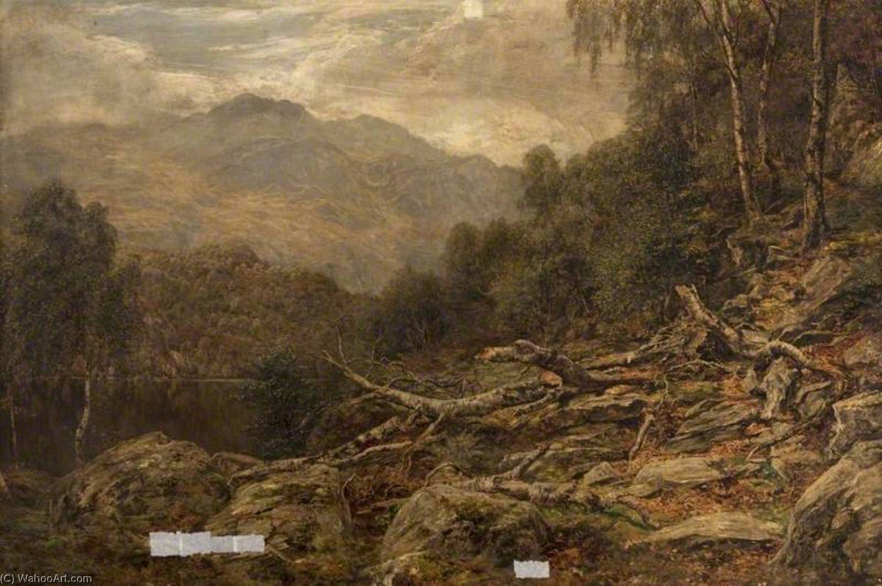 Wikioo.org - The Encyclopedia of Fine Arts - Painting, Artwork by James Docharty - In the Trossachs