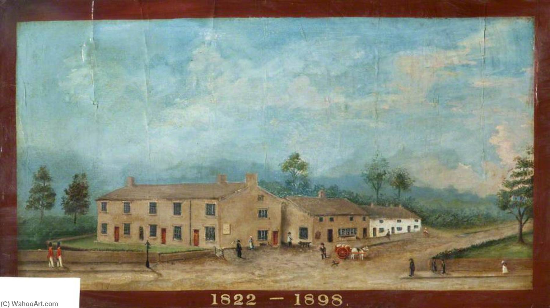 Wikioo.org - The Encyclopedia of Fine Arts - Painting, Artwork by James Kay - Ebenezer Chapel, Colne Road, c.1840