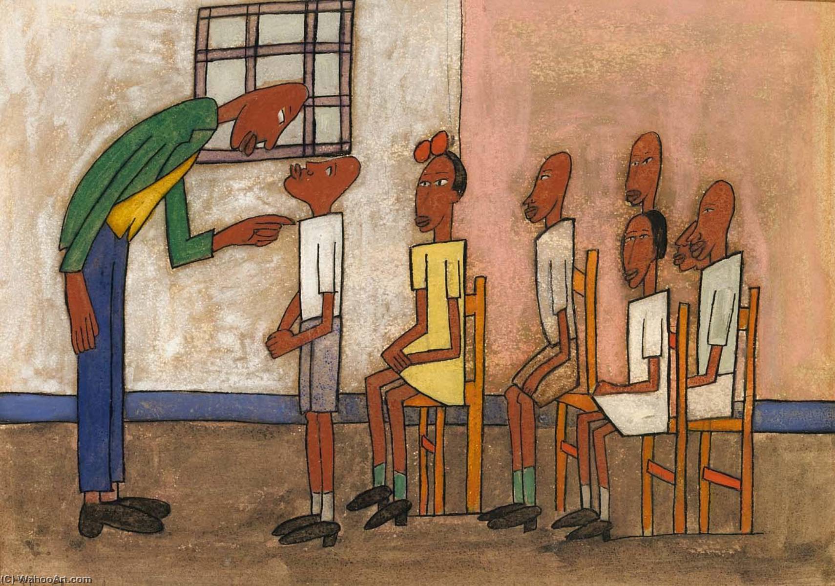 Wikioo.org - The Encyclopedia of Fine Arts - Painting, Artwork by William Henry Johnson - The Teacher