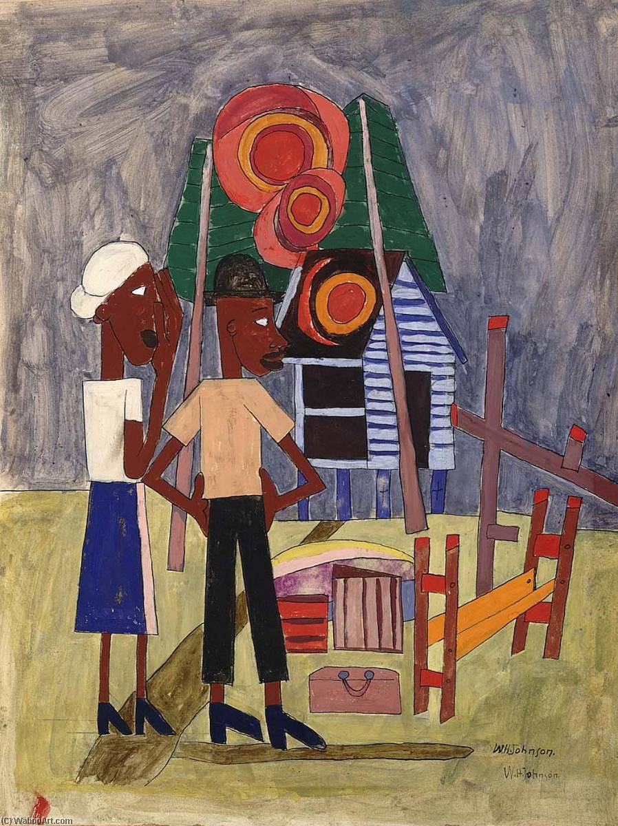 Wikioo.org - The Encyclopedia of Fine Arts - Painting, Artwork by William Henry Johnson - Burned Out