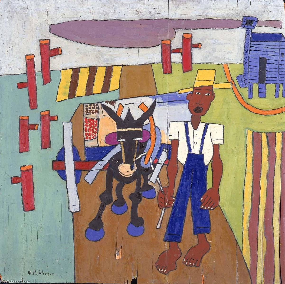 Wikioo.org - The Encyclopedia of Fine Arts - Painting, Artwork by William Henry Johnson - Off to Market