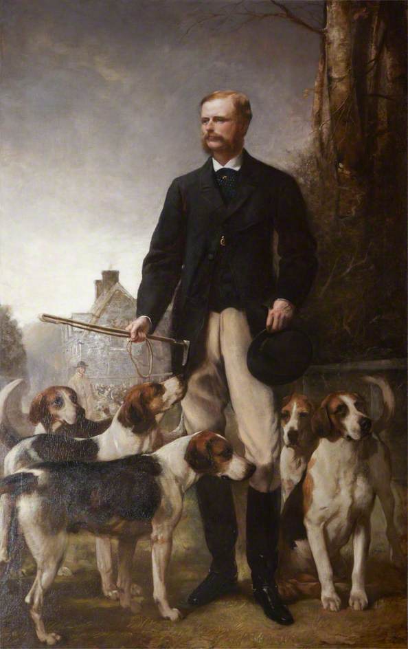 Wikioo.org - The Encyclopedia of Fine Arts - Painting, Artwork by Henry Richard Graves - The Honourable Mark George Kerr Rolle (1835–1907), High Steward (1861–1907)