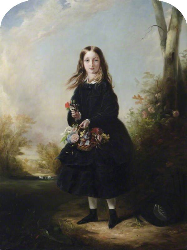 Wikioo.org - The Encyclopedia of Fine Arts - Painting, Artwork by Henry Richard Graves - Lady Florence Paget (1842–1881), Later Marchioness of Hastings, 'The Pocket Venus', as a Girl