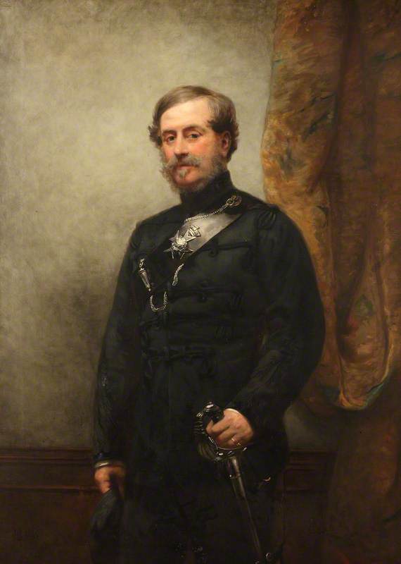Wikioo.org - The Encyclopedia of Fine Arts - Painting, Artwork by Henry Richard Graves - Colonel Robert Myddleton Biddulph (1805–1872), MP