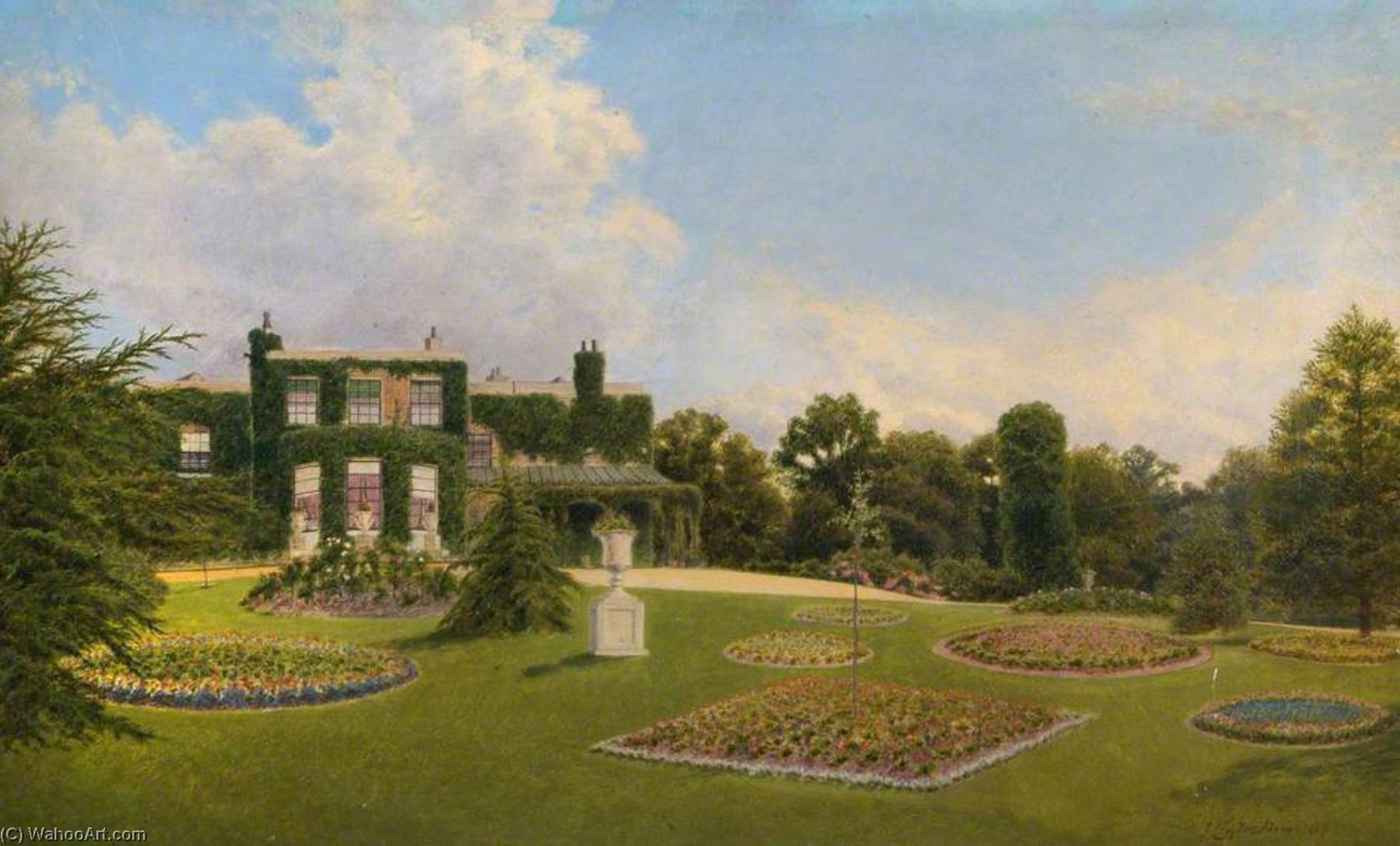 Wikioo.org - The Encyclopedia of Fine Arts - Painting, Artwork by John Clayton Adams - The Priory, Walthamstow