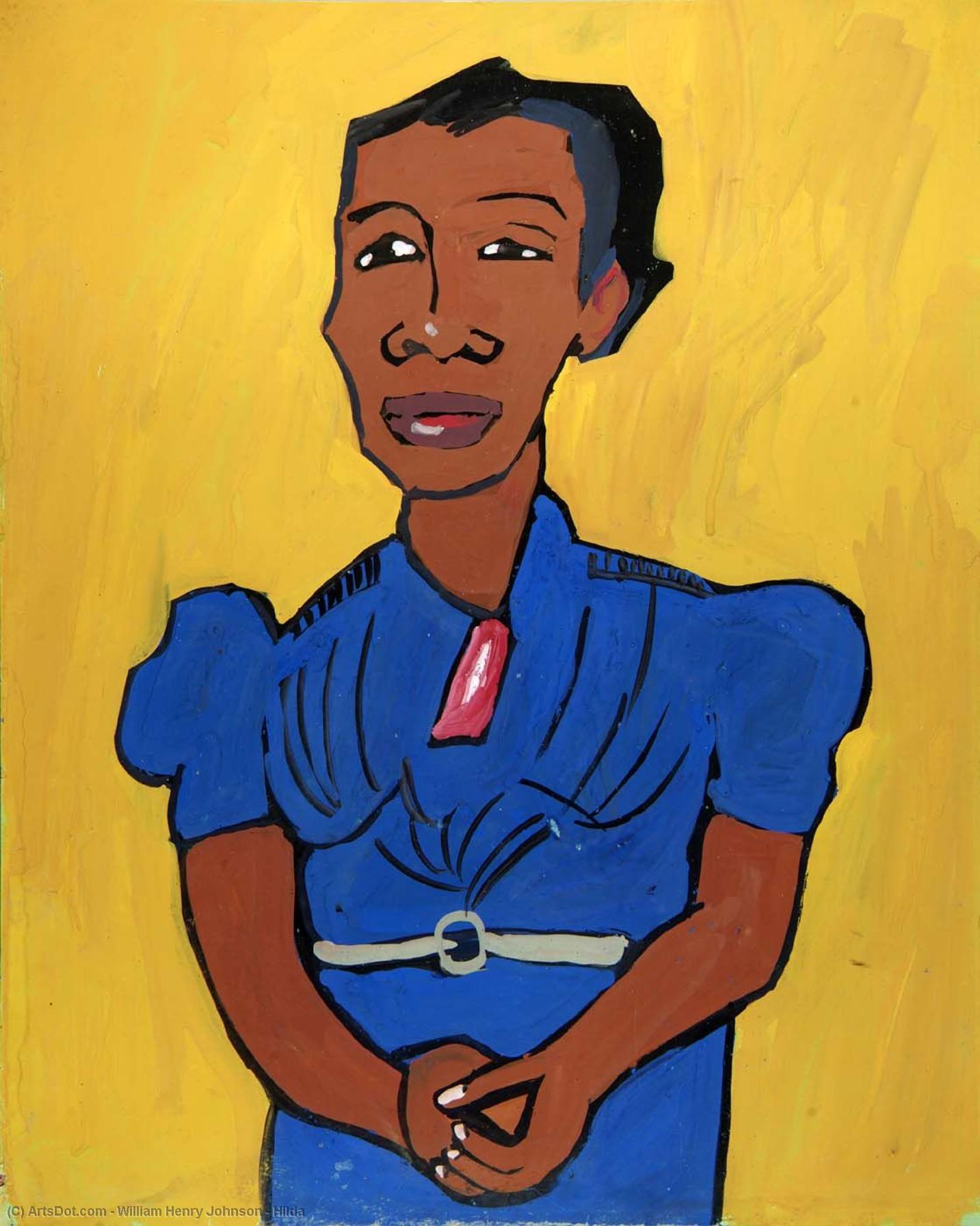 Wikioo.org - The Encyclopedia of Fine Arts - Painting, Artwork by William Henry Johnson - Hilda