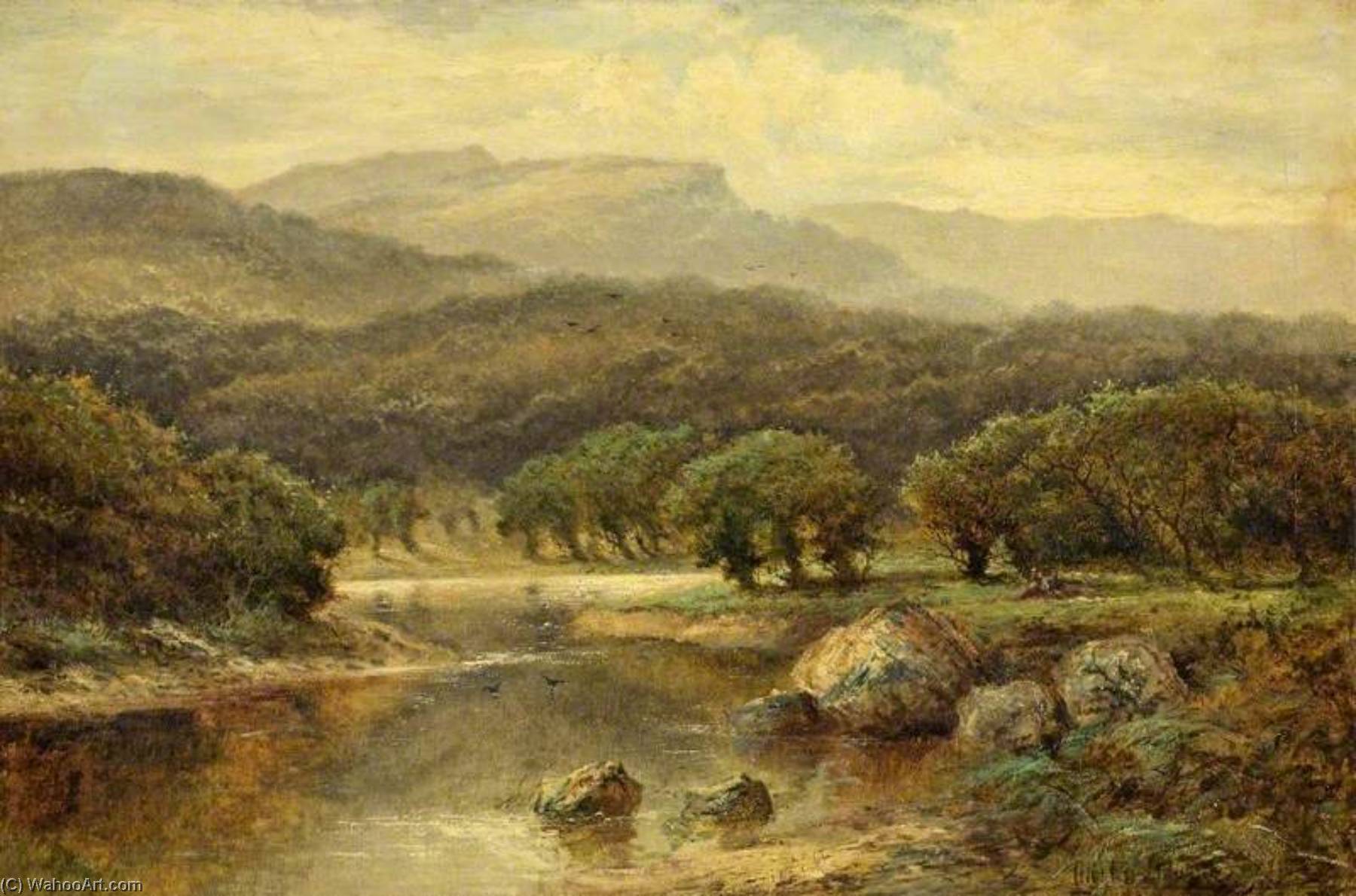 Wikioo.org - The Encyclopedia of Fine Arts - Painting, Artwork by John Clayton Adams - Derwentwater from Friar's Crag, Cumbria