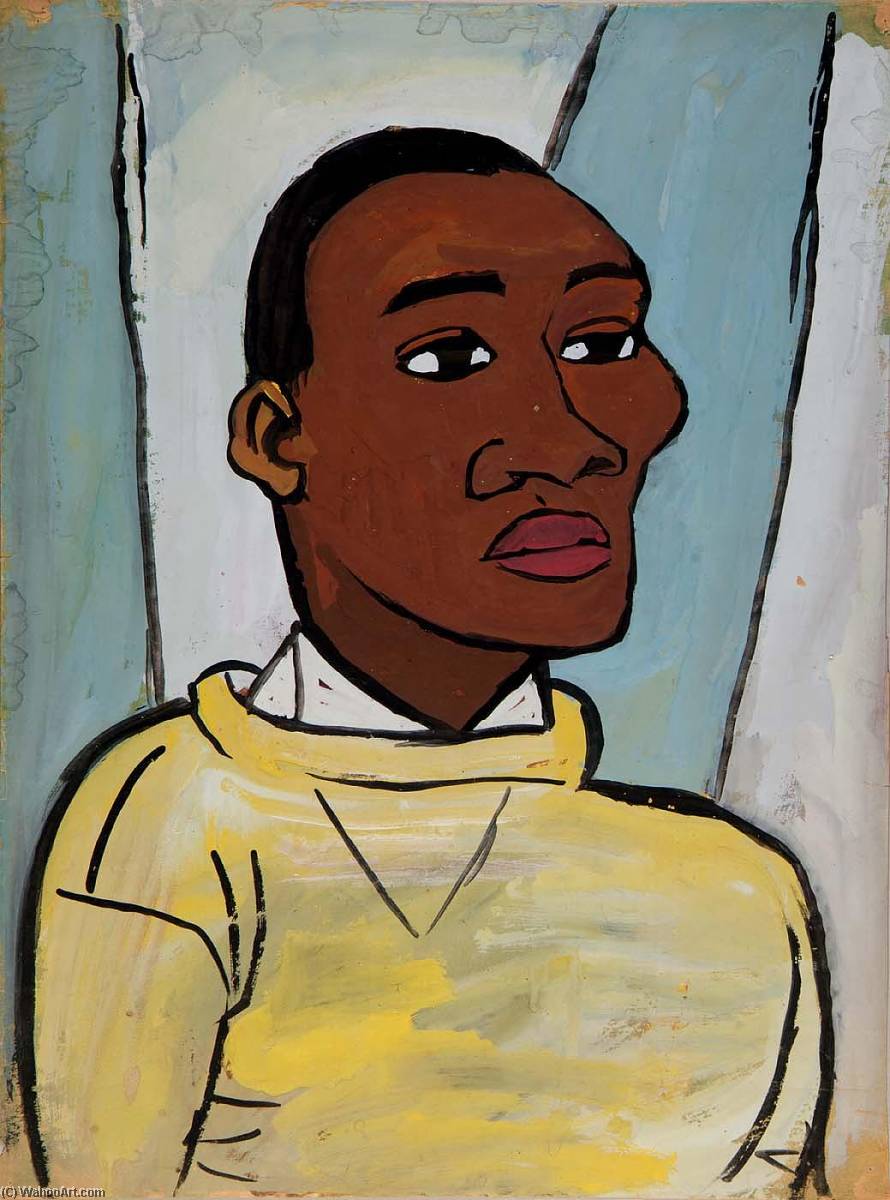 Wikioo.org - The Encyclopedia of Fine Arts - Painting, Artwork by William Henry Johnson - The Athlete James