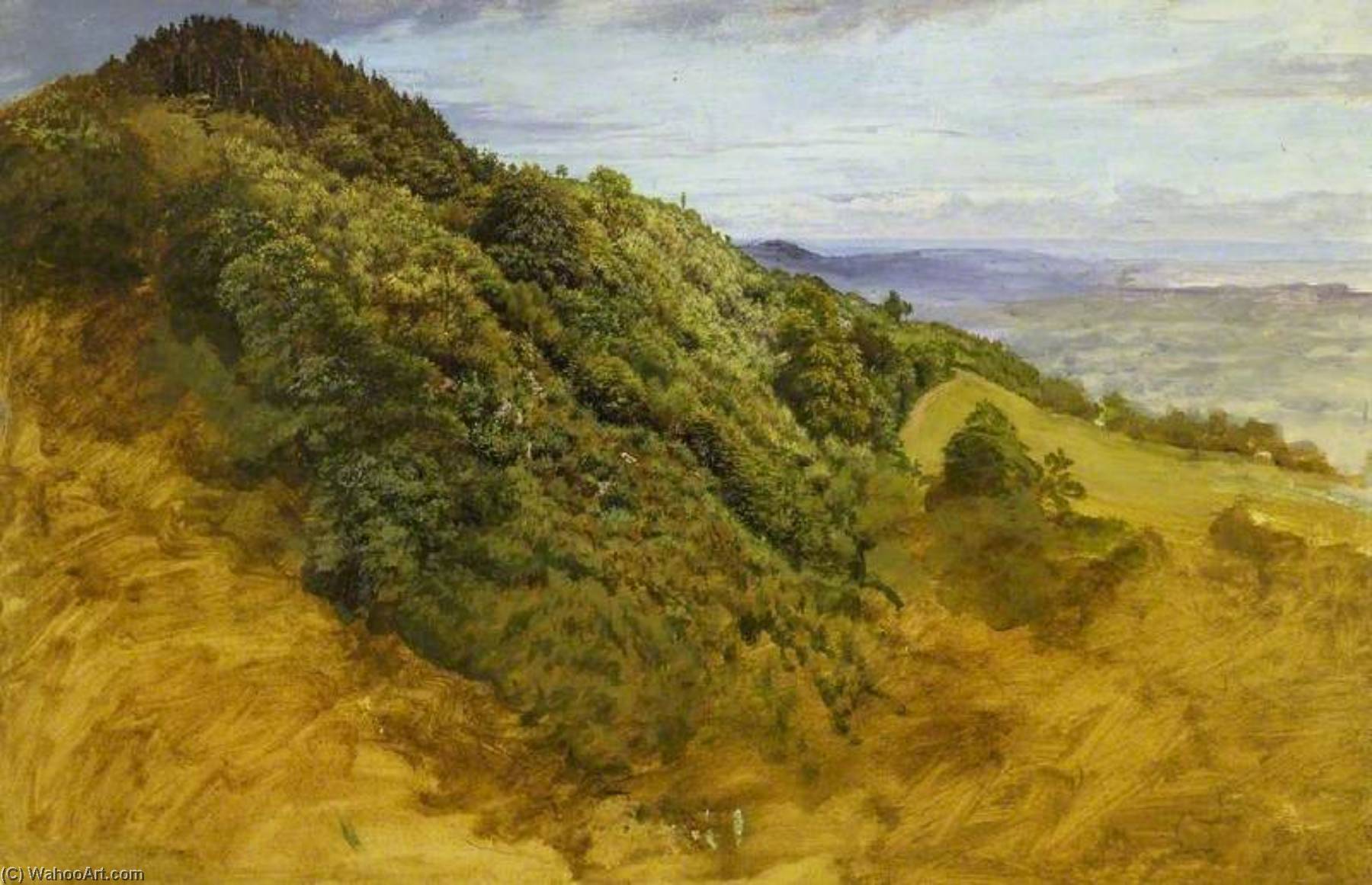 WikiOO.org - אנציקלופדיה לאמנויות יפות - ציור, יצירות אמנות William Linnell - View near Redhill