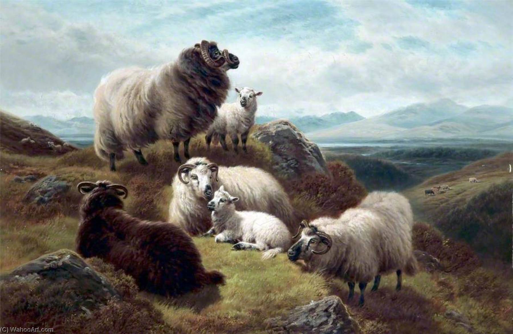 Wikioo.org - The Encyclopedia of Fine Arts - Painting, Artwork by William Watson Ii - Spring, Glen Fyne, Argyllshire