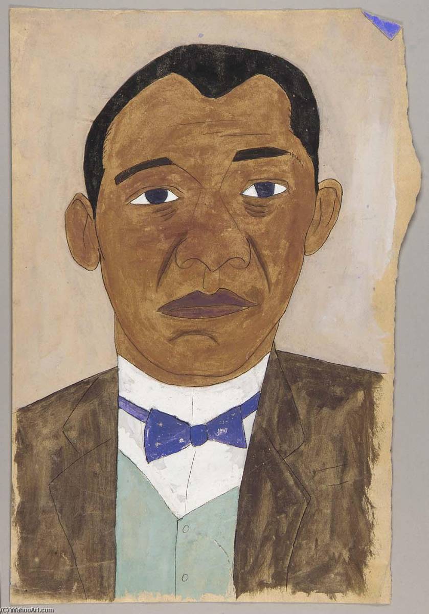 Wikioo.org - The Encyclopedia of Fine Arts - Painting, Artwork by William Henry Johnson - Booker T. Washington
