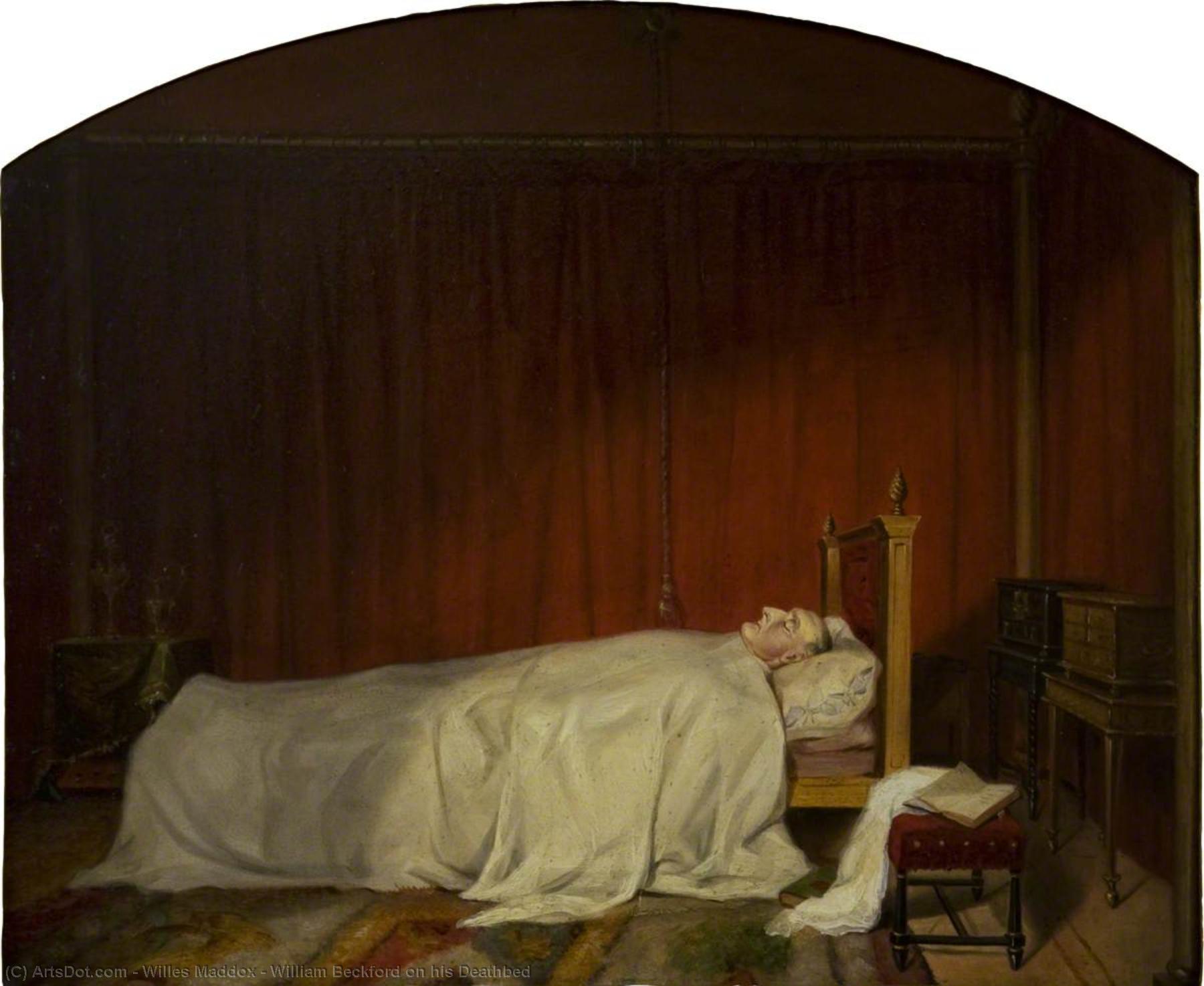 Wikioo.org - The Encyclopedia of Fine Arts - Painting, Artwork by Willes Maddox - William Beckford on his Deathbed