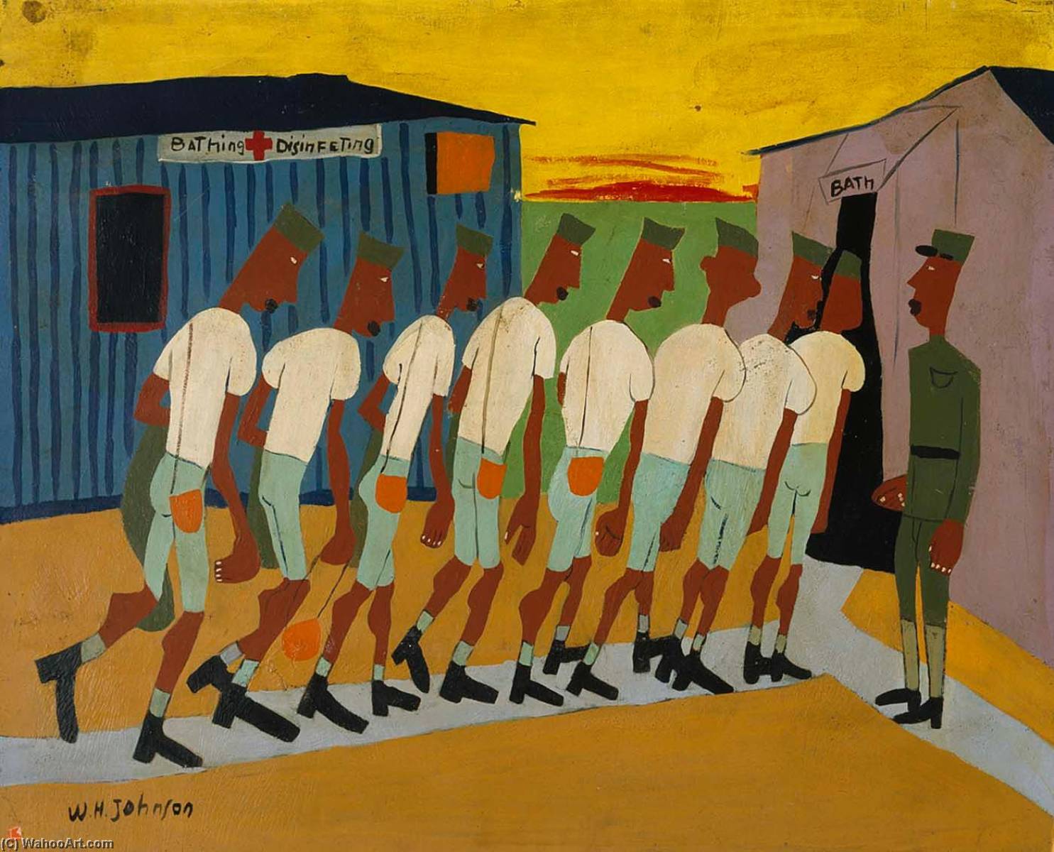 Wikioo.org - The Encyclopedia of Fine Arts - Painting, Artwork by William Henry Johnson - Disinfecting