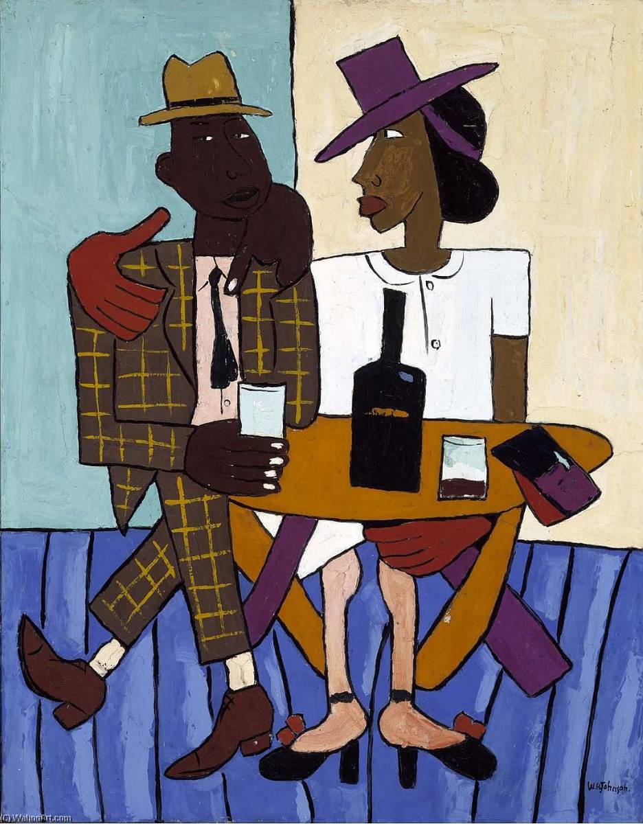 Wikioo.org - The Encyclopedia of Fine Arts - Painting, Artwork by William Henry Johnson - Café