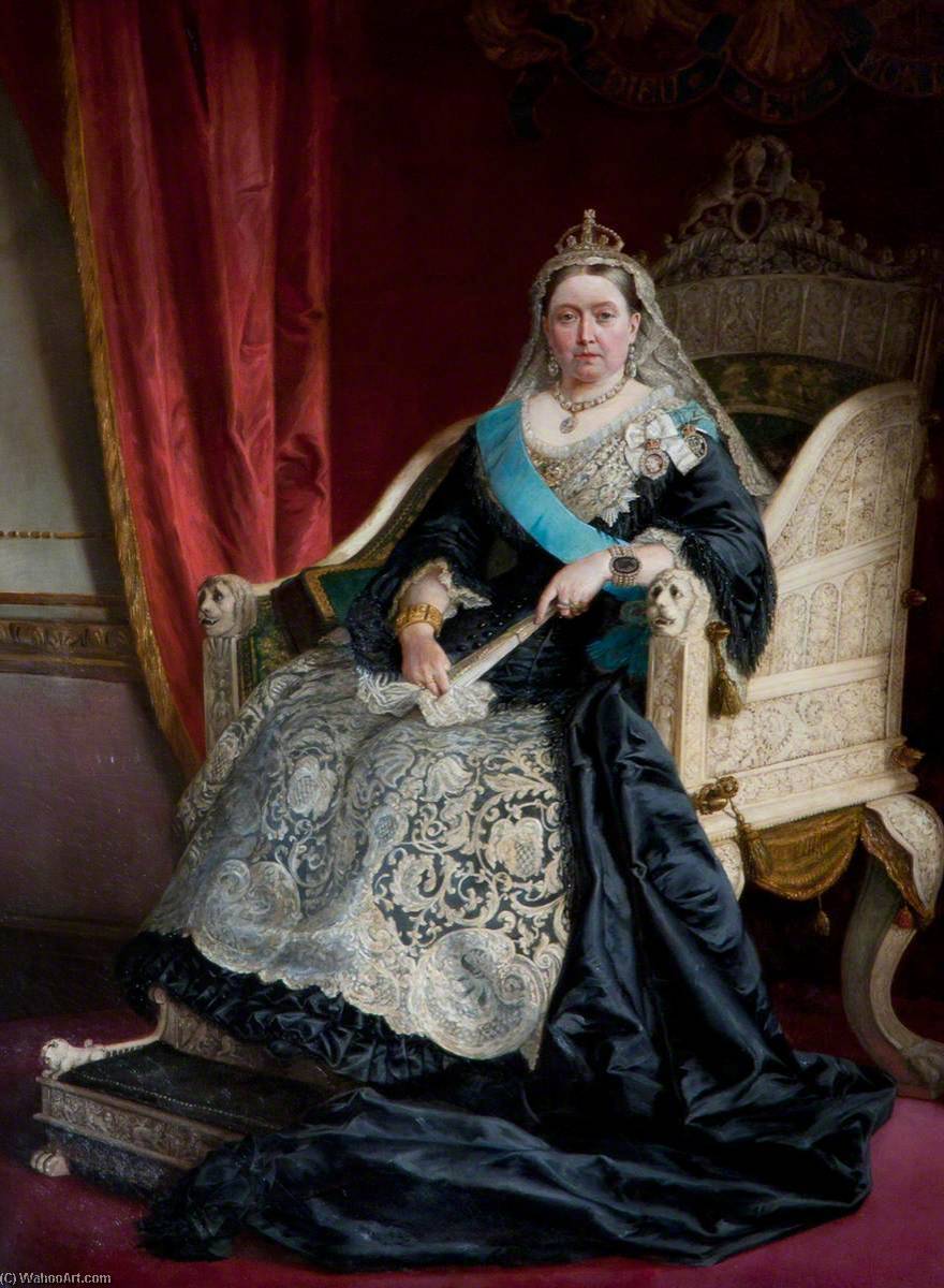Wikioo.org - The Encyclopedia of Fine Arts - Painting, Artwork by Thomas Alfred Jones - Queen Victoria (1819–1901)